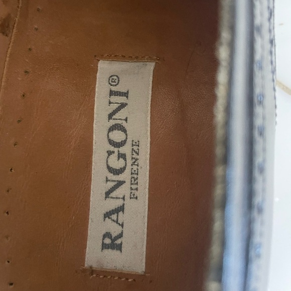 Rangoni Firenze Black Italian Leather Men’s Oxford Dress Shoe size 9